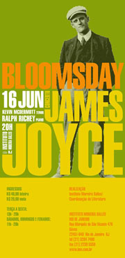 Poster for 2010 Bloomsday Concert in Rio de Janeiro
